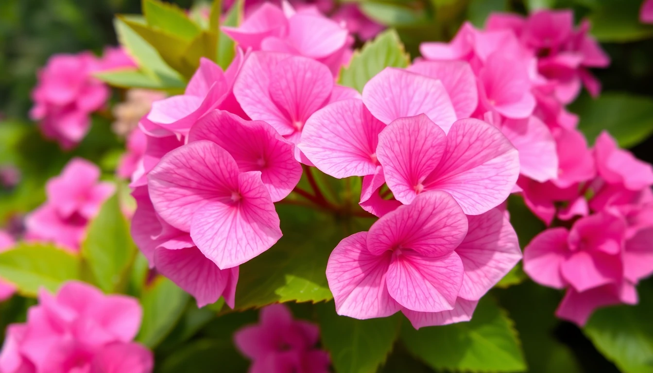 ピンクのあじさい